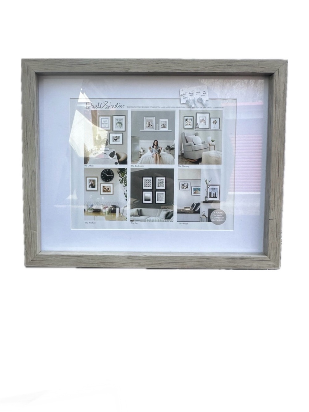 New! Studio Collection Gray Wood Picture Frame by Dwell Studio